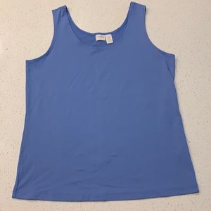 Chico’s pale blue tank top size 2